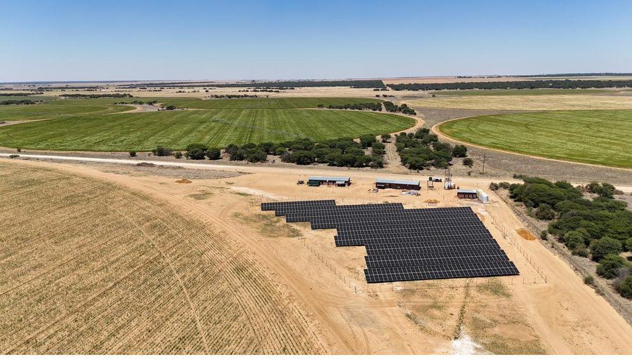 JCS FARMING ground-mount solar array